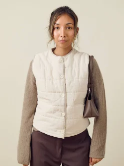Djerf Avenue Aimé Vest Cream Clearance