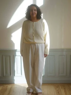 Djerf Avenue Amorini Cardigan Cream Sale