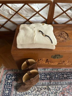 Djerf Avenue Amorini Cardigan Cream Sale