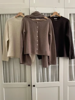 Djerf Avenue Amorini Cardigan Wool Mole Online