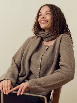 Djerf Avenue Amorini Cardigan Wool Mole Online