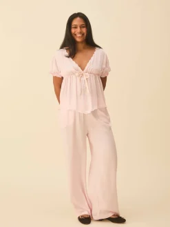 Djerf Avenue Angel Pants Pink New