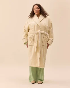 Djerf Avenue Bath Robe Creamy Oat Hot