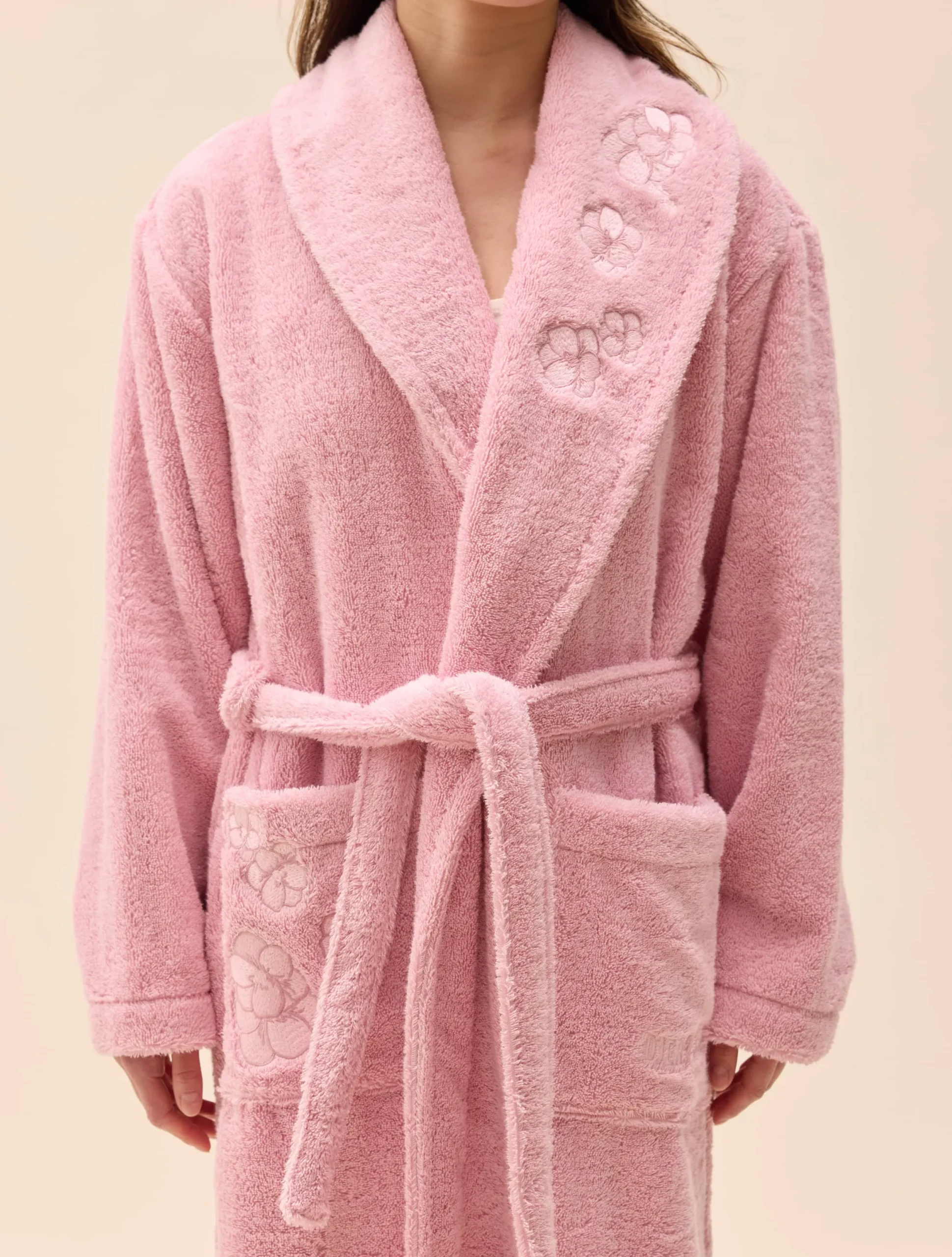 Djerf Avenue Bath Robe Pink Flower Online