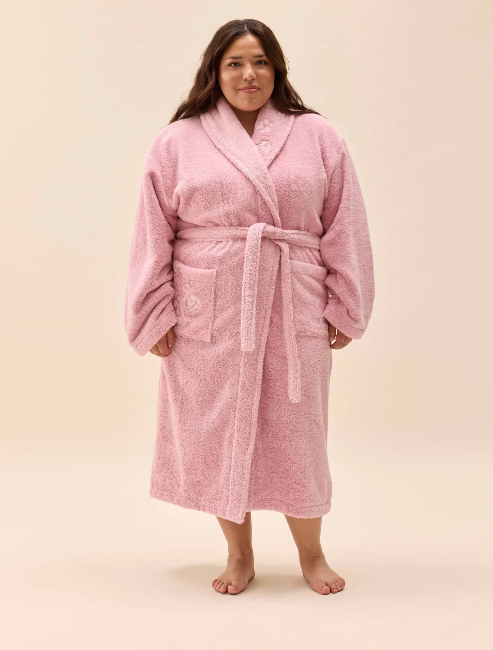 Djerf Avenue Bath Robe Pink Flower Online