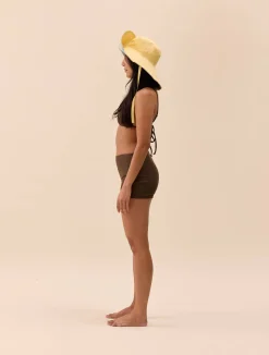 Djerf Avenue Boxer Bikini Bottom Cocoa Online