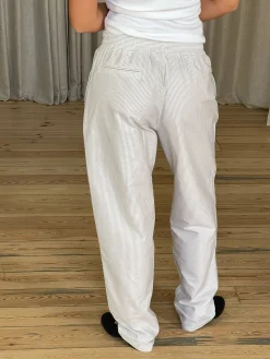 Djerf Avenue Breezy Pants Beige Stripe - Tall