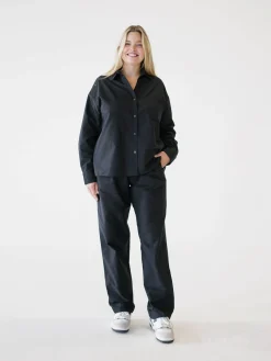 Djerf Avenue Breezy Pants Black Hot