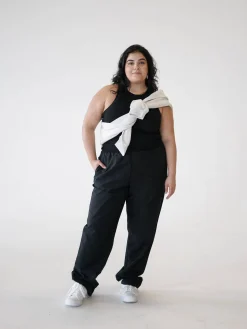 Djerf Avenue Breezy Pants Black Hot