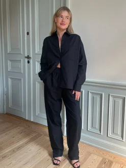 Djerf Avenue Breezy Pants Black Hot
