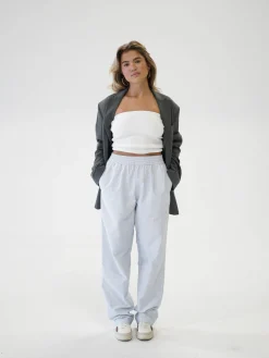 Djerf Avenue Breezy Pants Blue Stripe