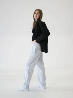 Djerf Avenue Breezy Pants Blue Stripe