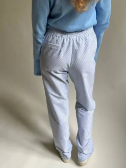 Djerf Avenue Breezy Pants Blue Stripe