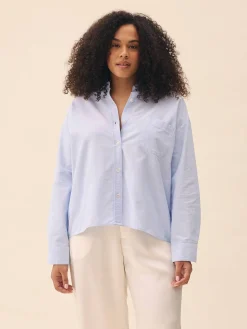 Djerf Avenue Breezy Shirt Blue
