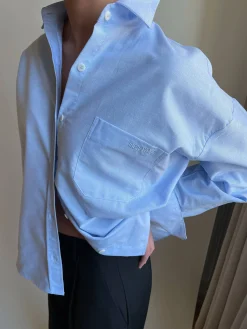 Djerf Avenue Breezy Shirt Blue