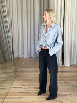 Djerf Avenue Breezy Shirt Grey Hot