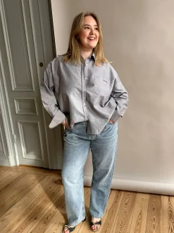 Djerf Avenue Breezy Shirt Grey Hot
