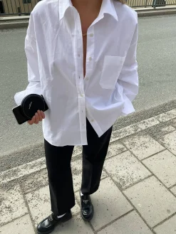 Djerf Avenue Breezy Shirt White Discount