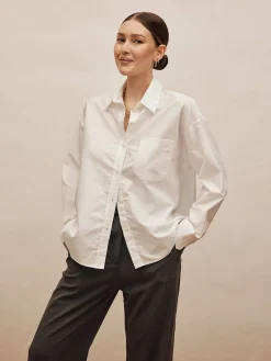 Djerf Avenue Breezy Shirt White Discount