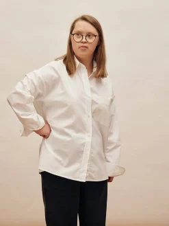 Djerf Avenue Breezy Shirt White Discount
