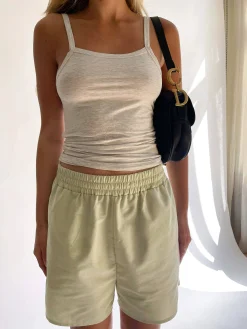 Djerf Avenue Breezy Shorts Green Discount