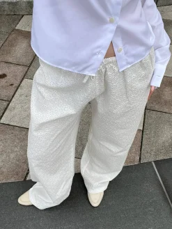 Djerf Avenue Broderie Pants White Sale