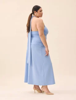 Djerf Avenue Celebration Dress Dove Blue Best