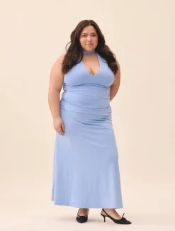 Djerf Avenue Celebration Dress Dove Blue Best
