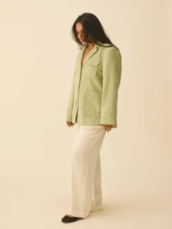 Djerf Avenue Corduroy Jacket Pistachio Best