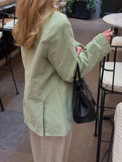Djerf Avenue Corduroy Jacket Pistachio Best