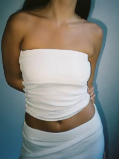 Djerf Avenue Daily Tube Top White Outlet