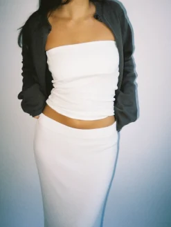 Djerf Avenue Daily Tube Top White Outlet