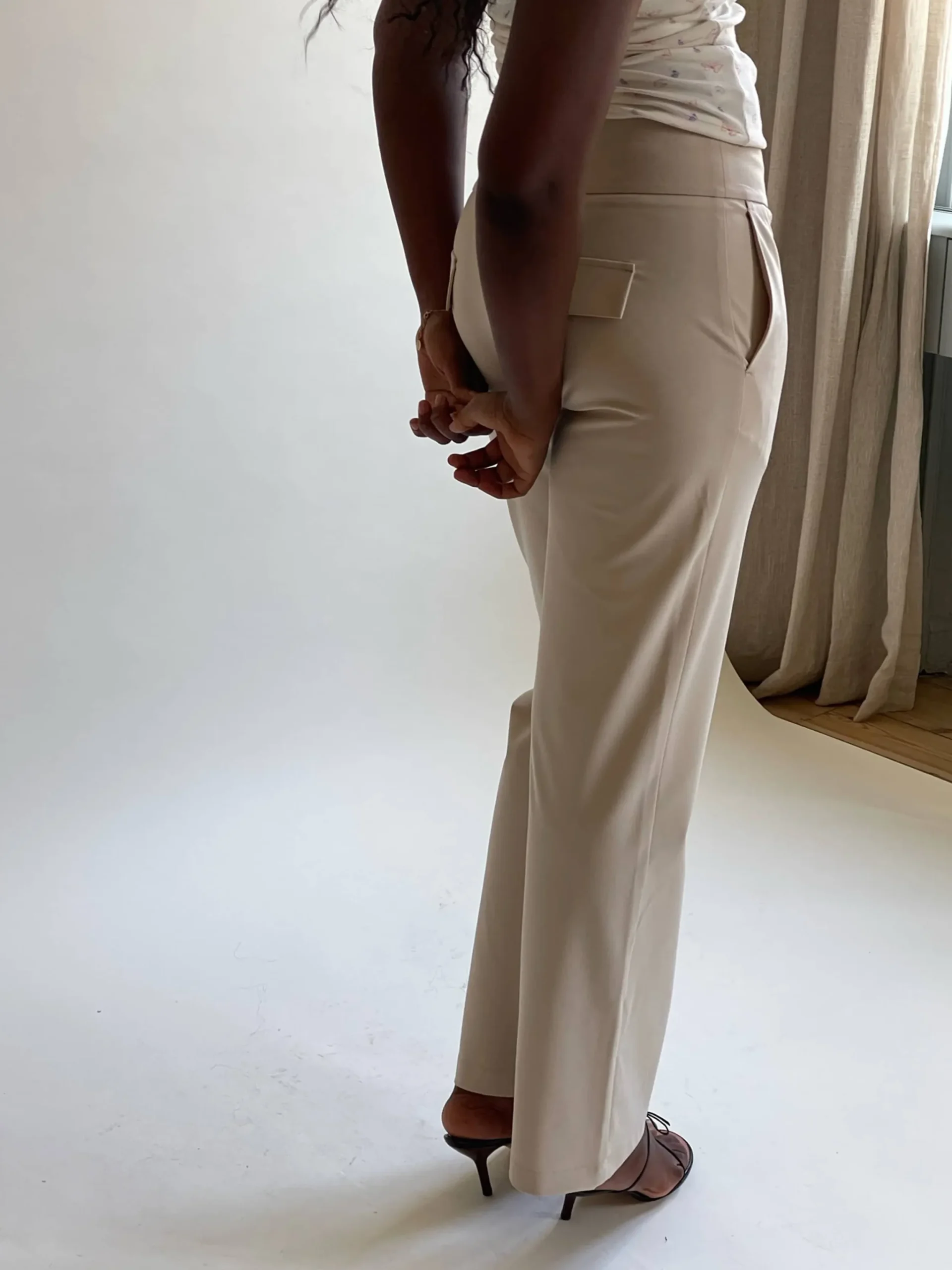 Djerf Avenue Day-to-day Pants Cream Sale