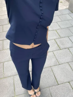 Djerf Avenue Day-to-day Pants Deep Blue Clearance