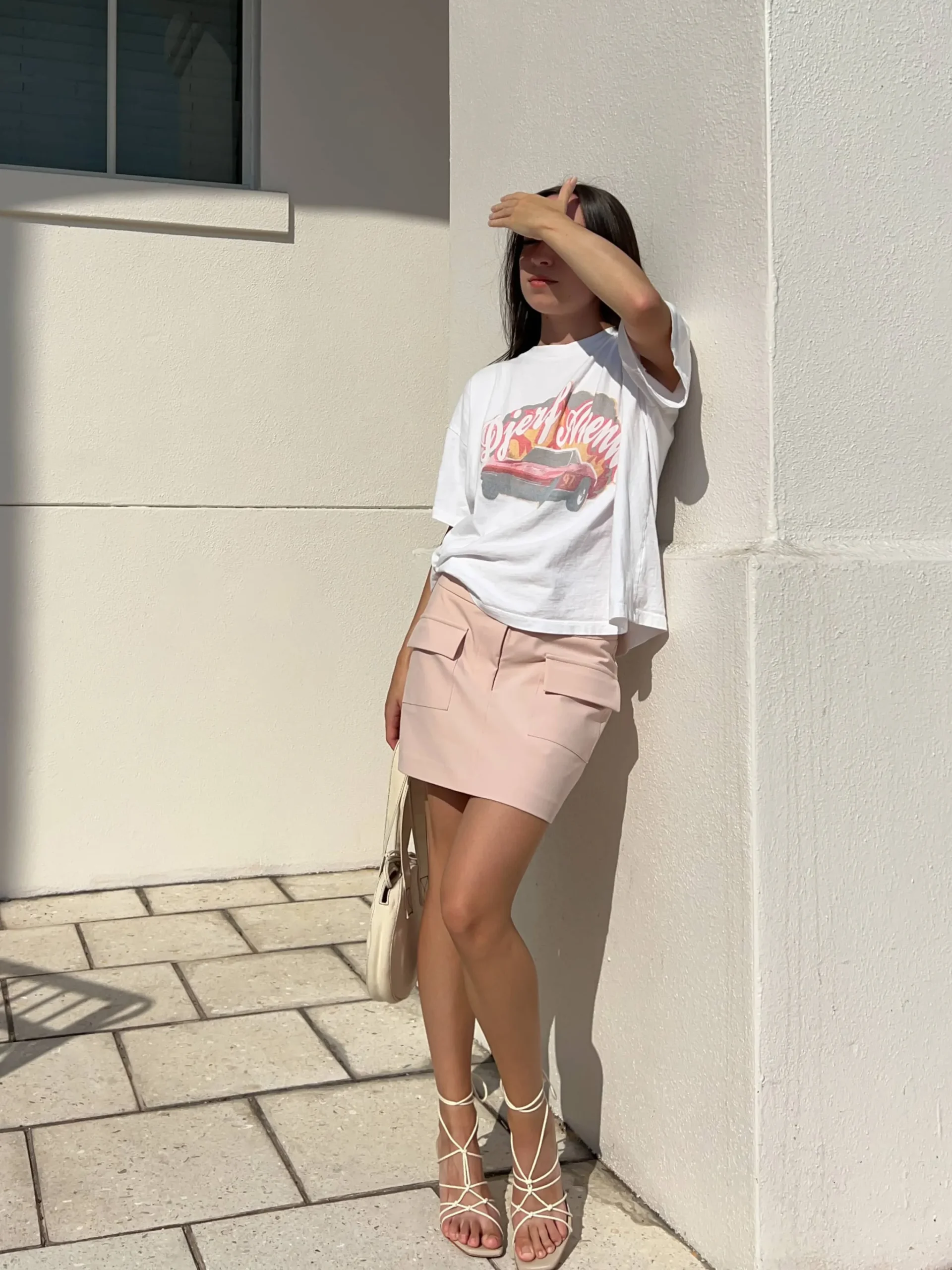 Djerf Avenue Day-to-day Skirt Blush Discount