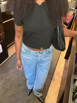 Djerf Avenue Day-to-day Top Black Sale