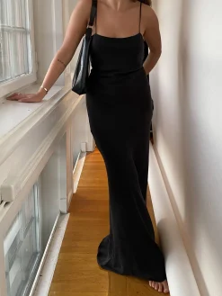 Djerf Avenue Dream Dress Maxi Ash New