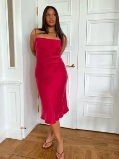 Djerf Avenue Dream Dress Midi Sunrise Best