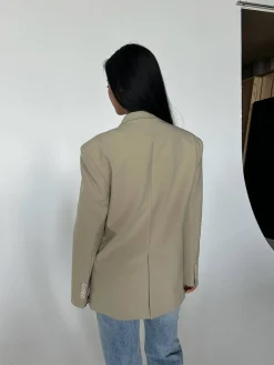 Djerf Avenue Essential Blazer Greige Sale