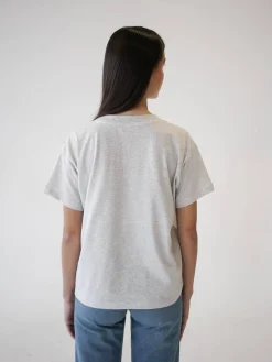 Djerf Avenue Essential T-shirt Grey Melange Hot