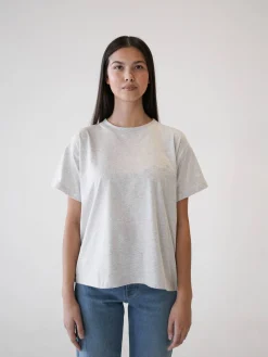 Djerf Avenue Essential T-shirt Grey Melange Hot