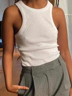 Djerf Avenue Everyday Tank Top White Best