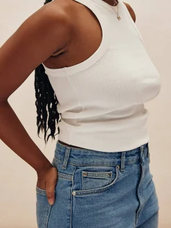 Djerf Avenue Everyday Tank Top White Best
