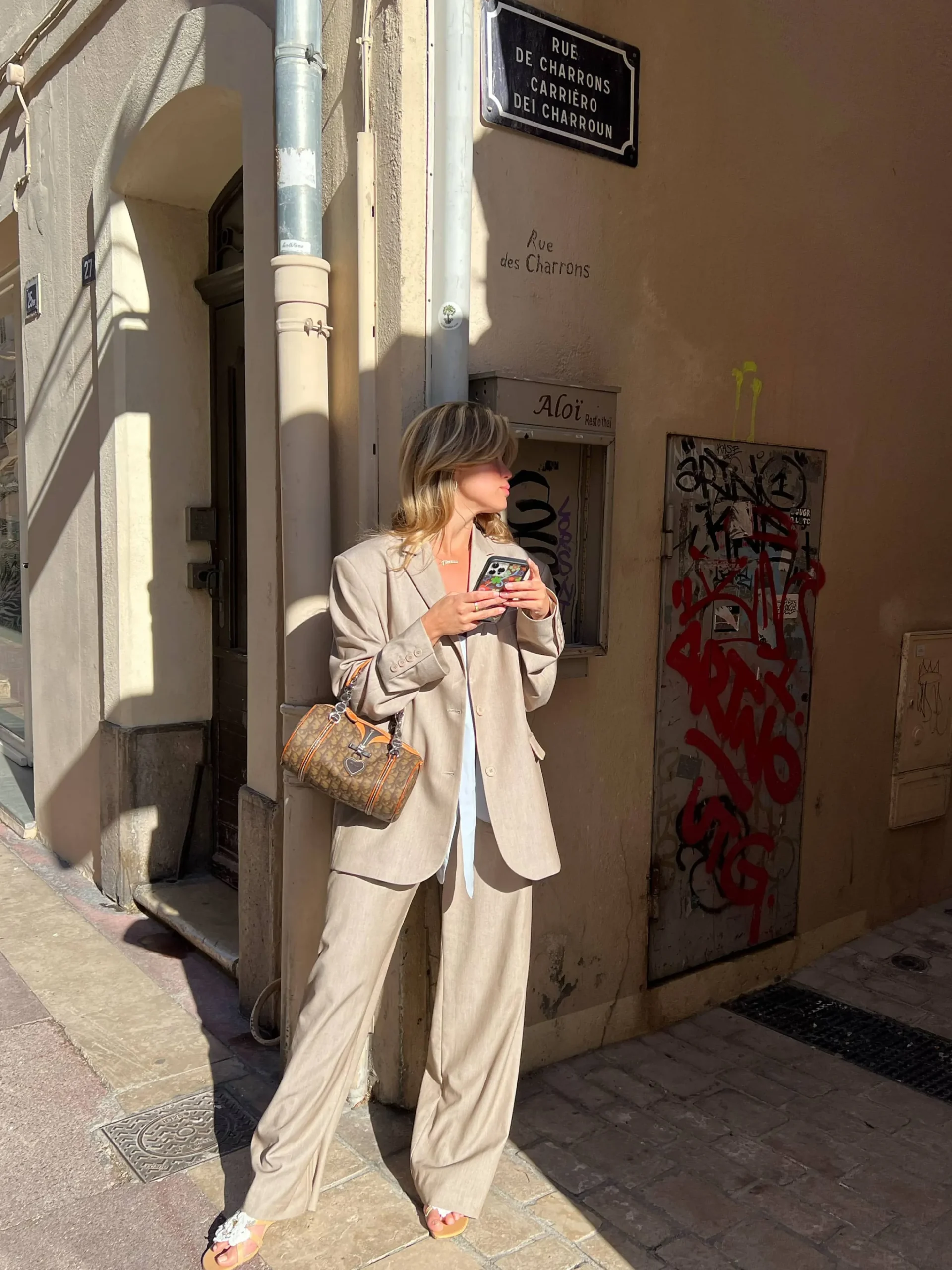 Djerf Avenue Favorite Pants Oat Sale