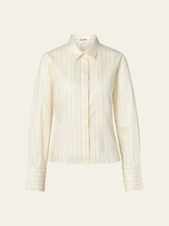 Djerf Avenue Fitted Shirt Pinstripe Clearance
