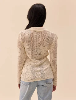Djerf Avenue Flower Shirt Ivory Online