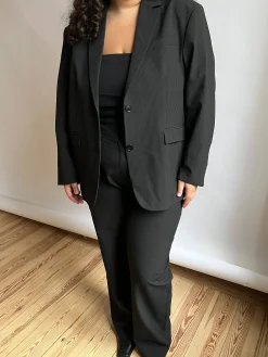 Djerf Avenue Forever Blazer Pinstripe Clearance