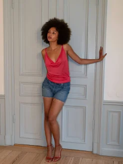 Djerf Avenue Garnet Top Pink New