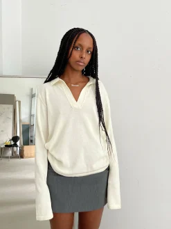 Djerf Avenue Getaway Top Cream Outlet