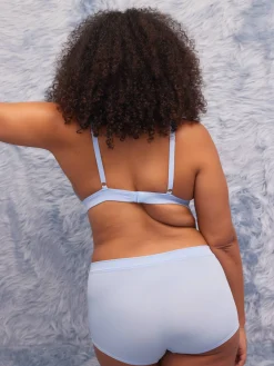 Djerf Avenue Go Close Triangle Bralette Blue Best